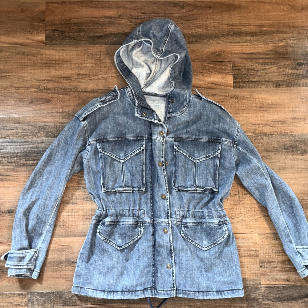 Denim American Eagle utility jacket